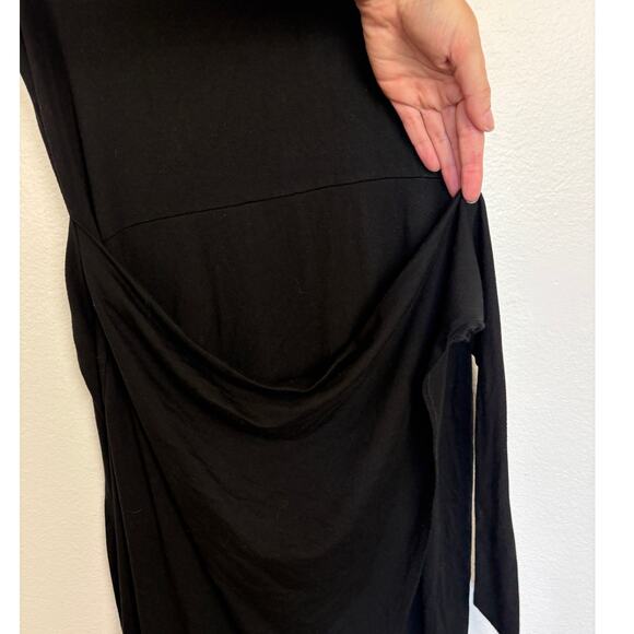 Reformation Kaila Tank Stretchy Scoop Neck Faux Wrap Front Slit Dress Medium - Picture 4 of 5